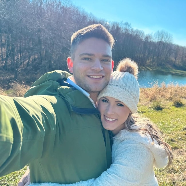 PurpleStars02 as seen in a selfie with her beau Daniel Hentosz taken in November 2023