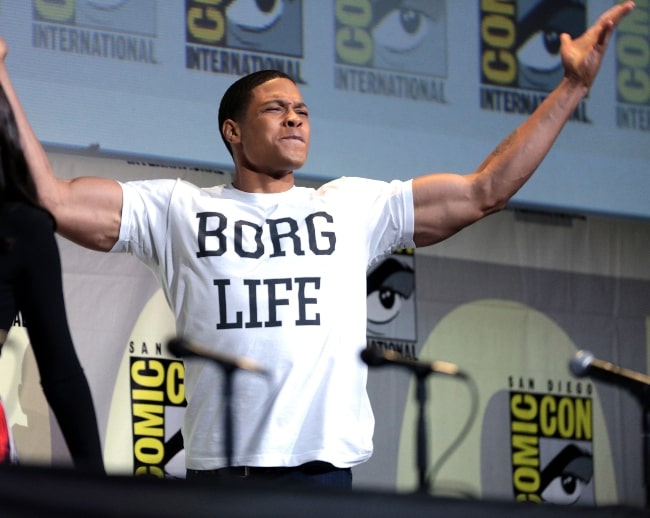 Ray Fisher as seen while speaking at the 2016 San Diego Comic-Con International in San Diego, California