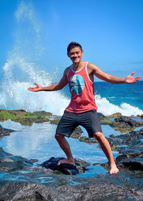 Ricky Ireland during a trip to Hawaii in March 2019