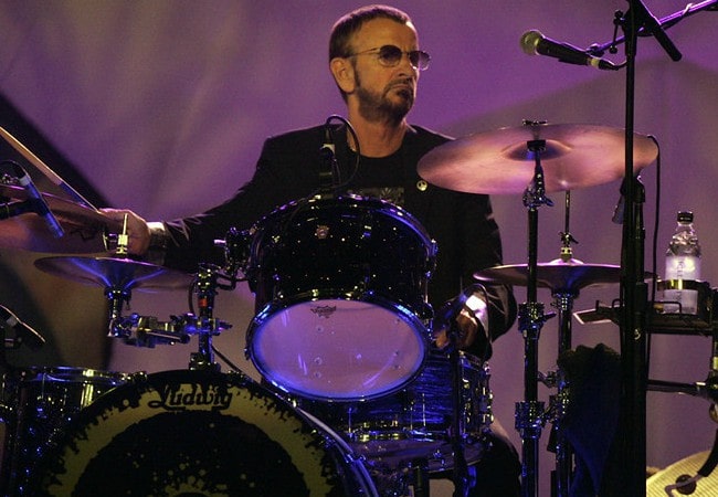 Ringo Starr during a performance in February 2013