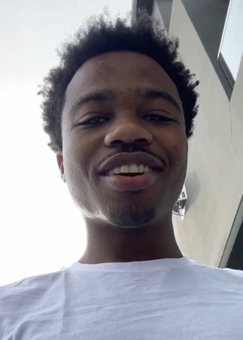 Roddy Ricch in an Instagram selfie as seen in December 2019