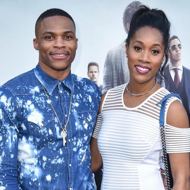 Russell Westbrook with his sweetheart Nina Earl