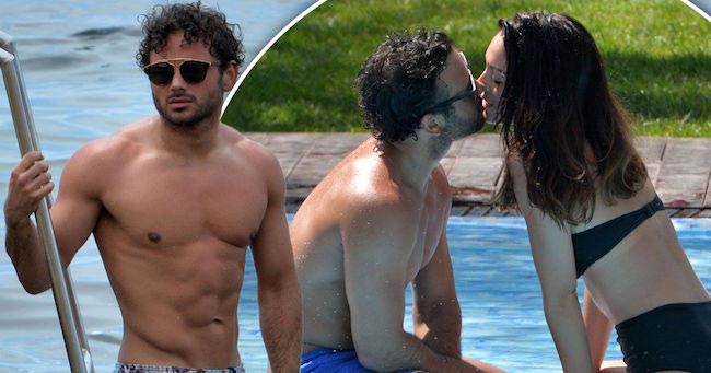 Ryan Thomas shows off newly ripped body with girlfriend in Ibiza