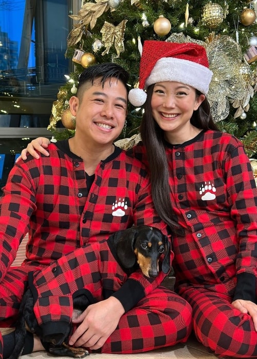 Sandra Jeenie Kwon as seen in a picture with her beau Johnny Ung in December 2022