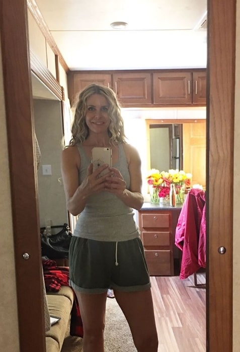 Sheri Moon Zombie as seen while clicking a mirror selfie in August 2019