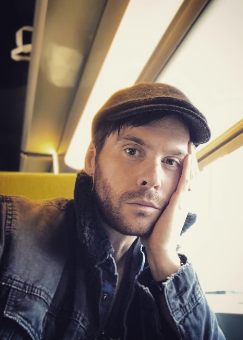 Tom Riley in a selfie in La Rochelle, France in November 2017