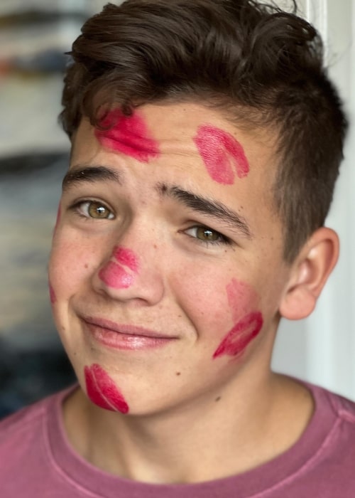 Wyatt Bennett wishing every a Happy Valentine's Day in February 2023