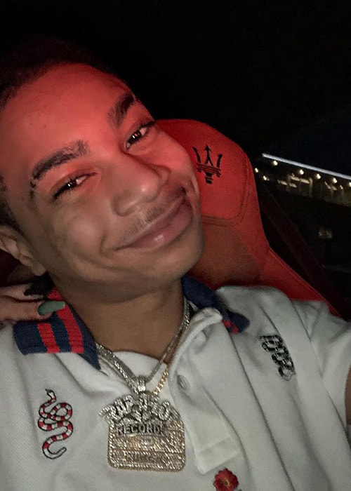 YBN Nahmir in an Instagram Selfie in December 2018